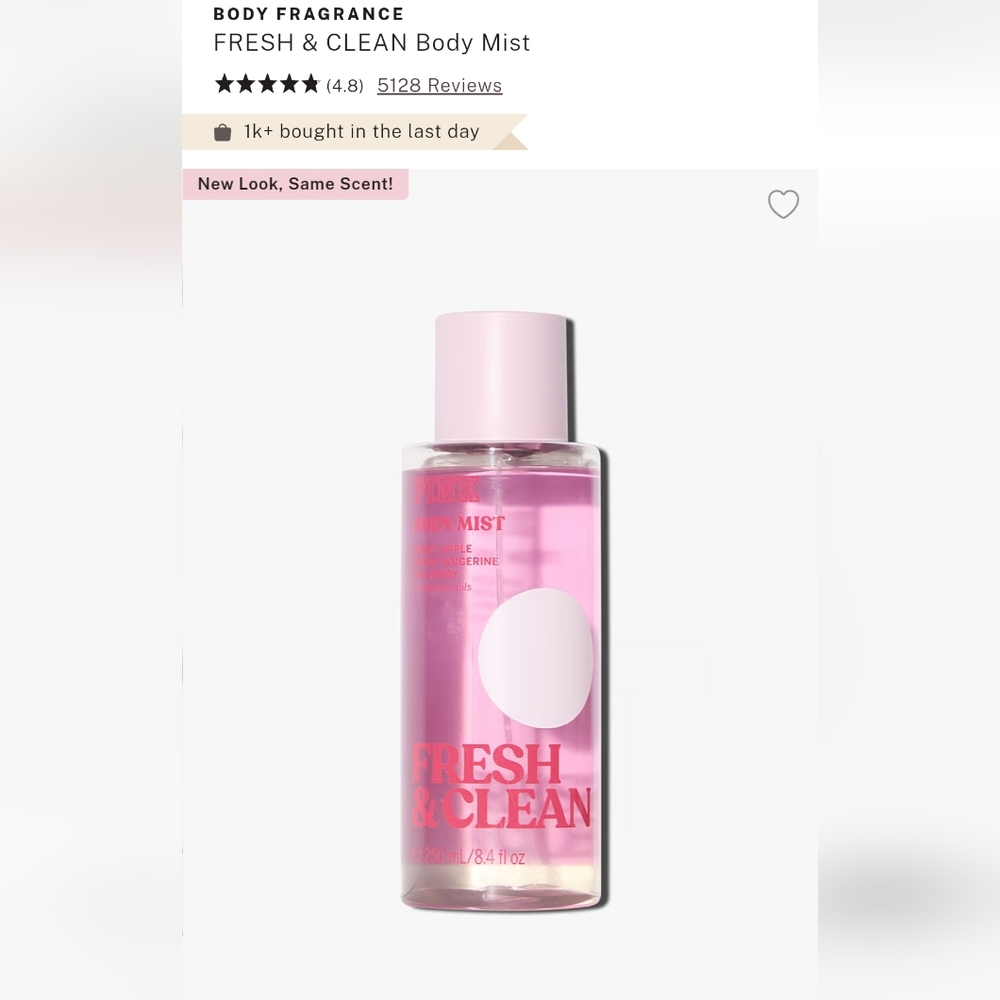 Victoria's Secret Fresh And Clean Fine Fragrance